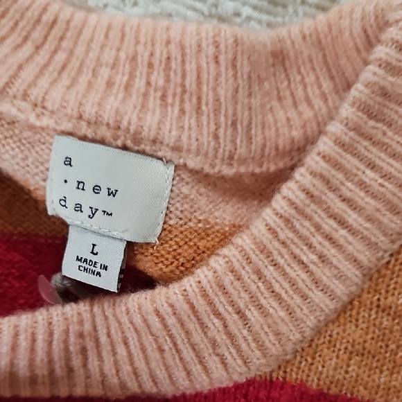 a new day Multicolor Striped Crewneck Sweater - Picture 2 of 3